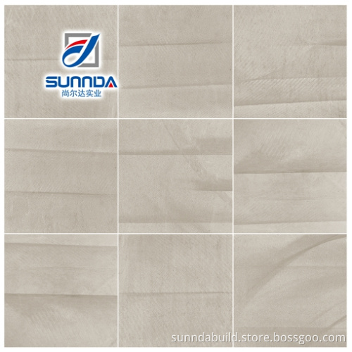 60*60 new cement matt finish flooring porcelain tiles, latest 3D inkjet design rustic glazed polished porcelain tiles